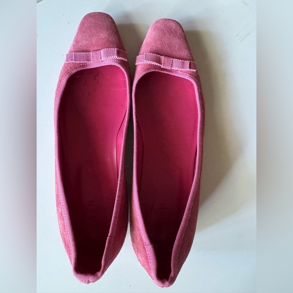 Doen Odette Dusty Pink Suede Ballet Women's Flats - Picture 2 of 10